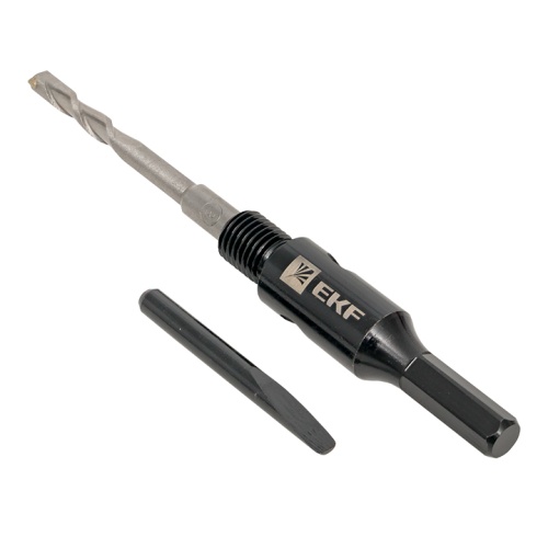 Адаптер Hex M16 с центровочным сверлом Expert | код ad-hex | EKF Адаптер Hex M16 с центровочным сверлом Expert | код ad-hex | EKF