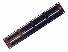 Rexant Патч-панель 19 , 2U, 48 портов RJ-45, категория 5e, UTP неэкранированная, черная | код 04-0022 | REXANT