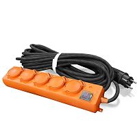 Удлинитель 5х10м с заземл. 16А IP44 У10-026 с выкл. с индик. КГ 3х1.5 розетки с защ. крышкой UNIVersal 9634138