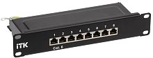 ITK 1U патч-панель кат.6 STP 8 портов 10" (Dual IDC) | код PP08-1UC06S-D05-10 | IEK