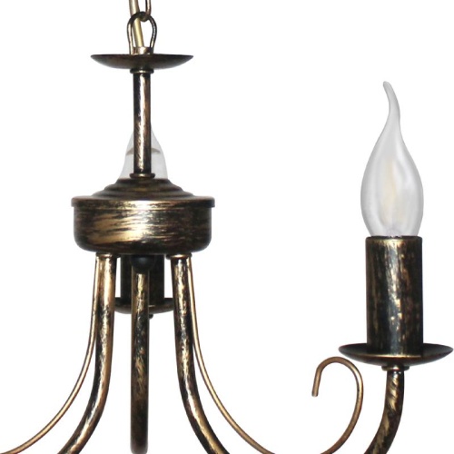 Светильник Рустика 234 черн. мат. зол. НСБ 01-3х60-147 Е14 ИУ | код 1005404272 | Элетех фото 2