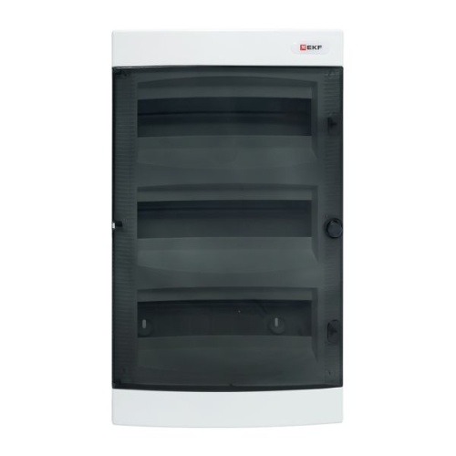 Щит распределительный навесной Unix прозрачная дверь 3х12 (36) модулей 485x287x112 IP40 | код ux-3x12-n | EKF фото 3