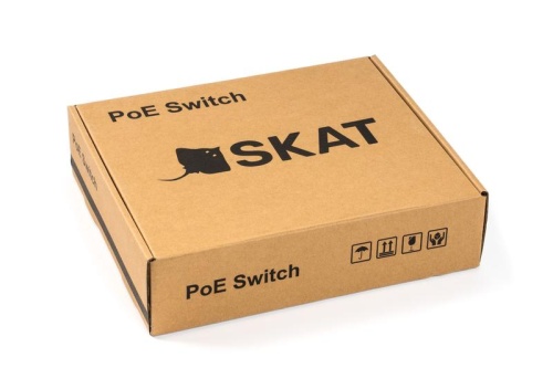 Коммутатор неуправляемый SKAT 8 портов, PoE+, 2-Uplink, 120 ВТ | код 4072 | Бастион фото 7