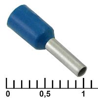 Наконечник на кабель RUICHI DN01006, синий, 1.4x6 мм, 1.0 мм2 | код 90980 | Ruichi
