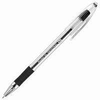 Ручка шариковая масляная с грипом BRAUBERG Model-XL ORIGINAL, ЧЕРНАЯ, узел 0,7 мм, линия письма 0,35 мм, 143243 | код 143243 | BRAUBERG