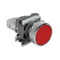 Кнопка КМЕ4101мС-красный-0но+1нз-цилиндр-IP40-КЭАЗ | код 354436 | КЭАЗ