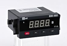 Амперметр цифровой 96x48мм однофазный, вход 5А, выход RS485, LED-дисплей АМ-48D | код 50326DEK | DEKraft
