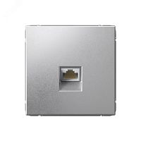 ARTGALLERY розетка компьютерная RJ45, кат. 6A, механизм, алюминийновинка | код GAL000386 | Systeme Electric