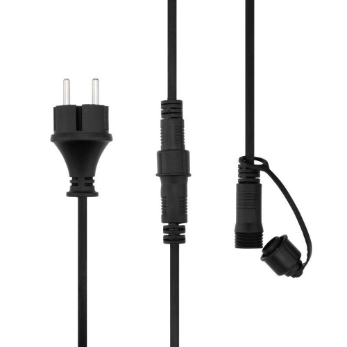 Гирлянда уличная "Лофт" 20 матов. ламп х 5LED влагостойкая IP44 провод черн. каучук | код 331-356 | Neon-Night фото 3