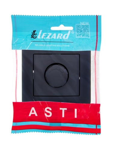Светорегулятор СП 800Вт ASTI в сборе черн. бархат LEZARD 7081-4242-115 фото 4