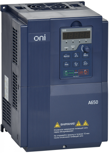 Преобразователь частоты A650 380В 3Ф 15кВт 32А M ONI | код A650-33E15TM | ONI