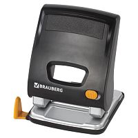 Дырокол ЭНЕРГОСБЕРЕГАЮЩИЙ BRAUBERG Easy Press, до 30 листов, БЕЗ УСИЛИЙ, 224343 | код 224343 | BRAUBERG