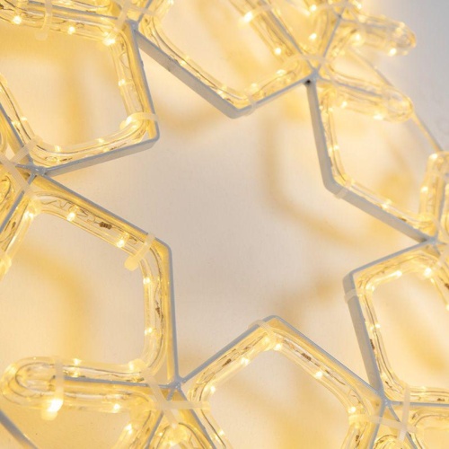 Фигура светодиодная "Снежинка большая" 55х55см 180LED тепл. бел. 22Вт 220-240В IP65 дюралайт Neon-Night 501-324