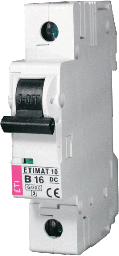 Авт.выключатель ETIMAT 10 DC 1p В 13A (6 kA) | код 002127715 | ETI
