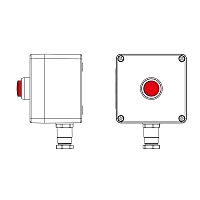 Взрывозащищенный пост управления из полиэстера CPE-P-03-(1xLR(250))-1xKH2MHK(C)1Ex d e IIC Т5 Gb / Ex tb IIIC T95°C Db IP66/КЗ | код 2231.031.22.1217 | DKC