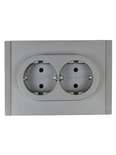 FORTE&PIANO Роз. 2-я с з/к без з/ш б/к 16А FP524 ст. IEK | код FP-R21-16-1-K46 | IEK фото 3