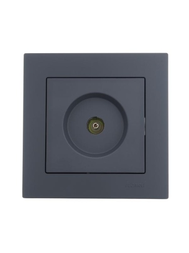 Розетка телевизионная оконечная TV 1-м СП Vesna механизм графит LEZARD 742-3488-130 фото 4