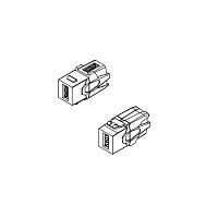 Вставка формата Keystone Jack с проходным адаптером USB 3 (Type A) 90 градусов ROHS белая, Hyperline KJ1-USB-VA3-WH | код 247404 | Hyperline