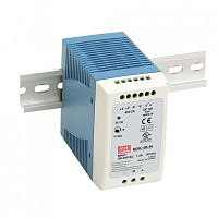 Источник питания AC-DC, 100Вт, вход 85…264V AC, 47…63Гц /120…370В DC, выход 24В/0…4A, рег. вых=0…+20%Uном, изоляция 3000В AC, в кожухе на DIN-рейку 55х90х100мм, -10…+60С. | код MDR-100-24 | MeanWell