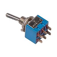 Тумблер 250V 3А (6c) ON-OFF-ON двухполюсный Micro REXANT | код 36-4021 | REXANT