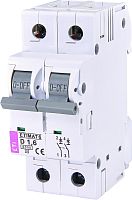 Автоматический выключатель ETIMAT 6 2p D 1,6A (6kA) | код 002163507 | ETI