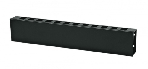 Организатор кабельный металлический с крышкой 19 2U, Hyperline CM-2U-ML-COV | код 16490 | Hyperline