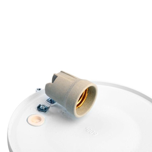 Светильник 1101S C01 NEW НБП 03-100-002 УХЛ1 "Решетка" 100Вт 230В до 130град.C круг бел. Camelion 13663 фото 5