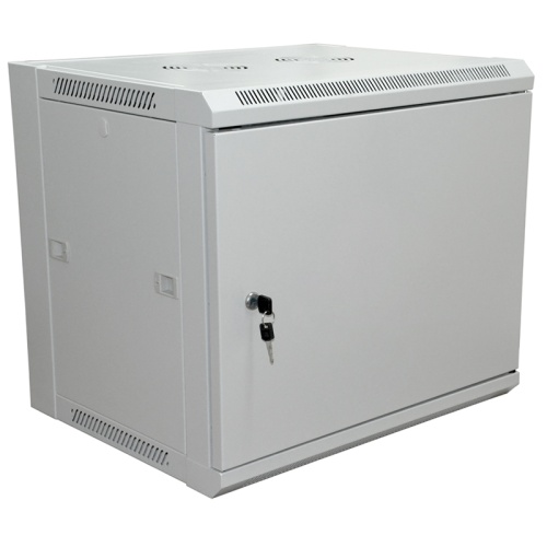 19 Настенный шкаф RexantPRO 6U 600?600?370 мм (ШxГxВ) - передняя дверь металл, боковые стенки съемные (разобранный), RAL 7035 | код 04-2230 | REXANT
