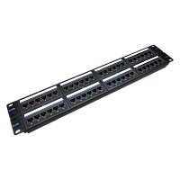 Патч-панель TWT 48 портов, UTP, кат.6, 2U | код TWT-PP48UTP/6 | TWT