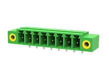 MC-PA3.81H03-F Разъём штекерный MC, угл. конт.,шаг 3.81мм,3 конт., фланц.,зел., шт | код MC-PA3.81H03-F | SUPU
