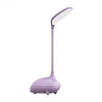 Светильник настольный светодиодный LED 6 Вт 330 Лм 2700-6000К модель GTL701 розовый с Li-ion аккумулятором 1200 мА диммируемый детский Qplus Gauss | код GT7014 | GAUSS