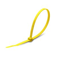 Стяжка нейлоновая КСС 5х400 (желт) (100шт) | код 90329 | Fortisflex