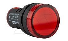 Индикатор светодиодный моноблочный AD116-22DS, красный, LED 12VAC/DC, IP65, 22mm | код AD116-22DS/R22 | GQELE
