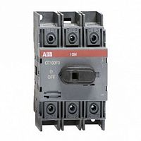 Рубильник OT100 100А 3P, фронтальное исполнение | код. 1SCA105004R1001 | ABB