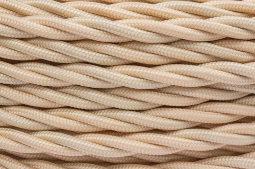 Ретро провод 2х2,5 Песочное золото (матовый) 150 м | код B1-425-719-150 | Bironi