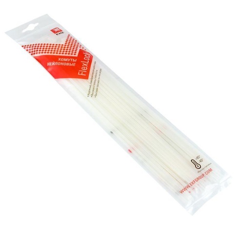 Хомут P6,6 стандартный (б), 3,6x370 (100шт) FlexLock PROxima | код plc-fl-ctsw-3.6x370 | EKF Хомут P6,6 стандартный (б), 3,6x370 (100шт) FlexLock PROxima | код plc-fl-ctsw-3.6x370 | EKF