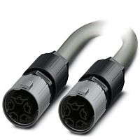 Соединительный кабель QPD 5P/ 1,0-PVC/5P 5X2,5 BK | код 1408720 | PHOENIX CONTACT