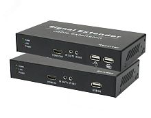 Передатчик HDMI/USB 1х HDMI-A, 2хTRS 3.5, 1хUSB-A, 1хRJ45 до 150 м | код TA-HiKM+RA-HiKM | SC&T
