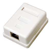 REXANT Розетка компьютерная внешняя, 1-порт RJ-45 (8P8C), FTP экранированная, категория 5e | код 03-0122 | REXANT