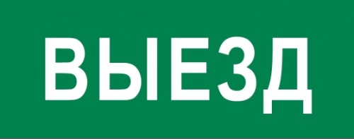 Пиктограмма Выезд 320х120мм (для EXIT, SAFEWAY-40) EKF | код pkal-03-02 | EKF