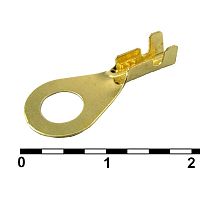 Наконечник кольцевой неизолированный RUICHI DJ431-5A.B.C.D, 1,0-1,5 мм?, латунь | код 81004 | Ruichi