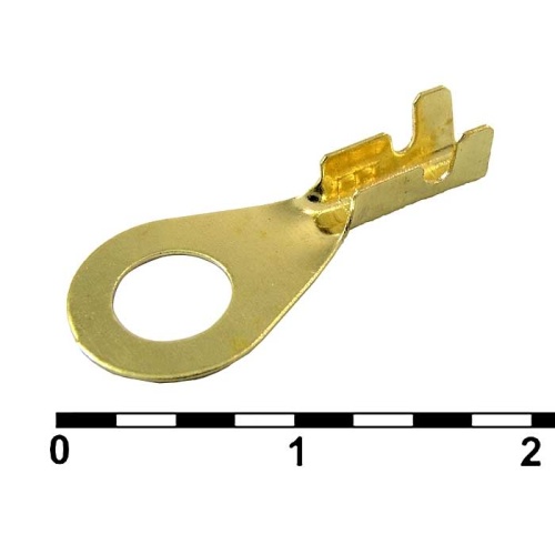 Наконечник кольцевой неизолированный RUICHI DJ431-5A.B.C.D, 1,0-1,5 мм?, латунь | код 81004 | Ruichi