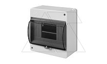 Коробка электротехническая для пломбировки MINI S-6, 6M, N/PE 2x 1x16+6x10mm2, дымчатая дверца, 140x130x66mm, IP20 | код 2306-01 | Elektro-plast Nasielsk