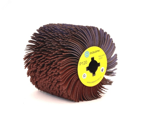 Валик Д110x100x19, абразивная ткань P120 по дереву для щеточных шлиф машин с валом Д19+4 (6-053) | код PLM.RB11010019CP120 | ОСБОРН