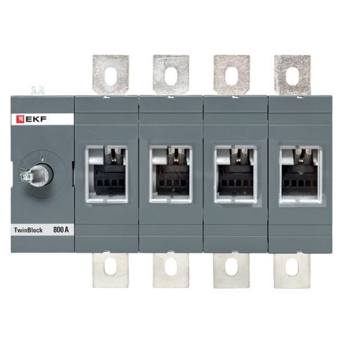 Рубильник 800A 4P без рукоятки управления TwinBlock EKF | код tb-s-800-4p | EKF