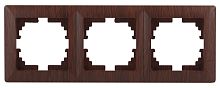 Рамка на 3 поста, СУ, Solo, венге, 4-503-10 | код Б0043422 | ЭРА