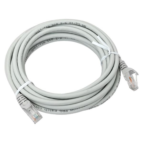 Патч-корд TERACOM PRO Cat.6 экранированный UTP оболочка LSZH серый (5.0м) | код TRP-6UTP-LSH-5M-GY | EKF фото 2
