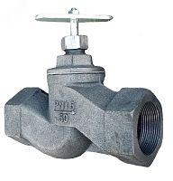 Клапан запорный чугун 15кч18п Ду20 Ру16 муфтовый | код 007-8288 | КНР