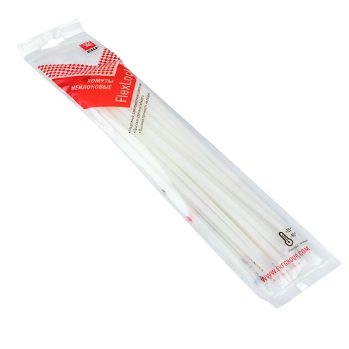 Хомут P6,6 стандартный (б), 4,8x250 (100шт) FlexLock PROxima | код plc-fl-ctsw-4.8x250 | EKF Хомут P6,6 стандартный (б), 4,8x250 (100шт) FlexLock PROxima | код plc-fl-ctsw-4.8x250 | EKF