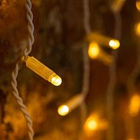 Гирлянда светодиодная "Дождь" 2х3м 600LED тепл. бел. 80Вт 230В IP65 эффект мерцания провод бел. (нужен шнур питания 303-500-1) Neon-Night 235-366